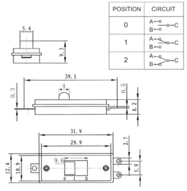 吹風機開關規格書