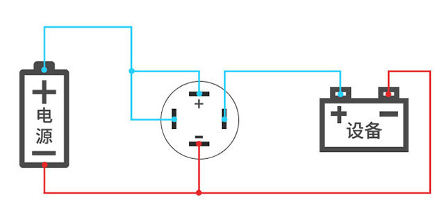 金屬按鈕開關LED燈常亮接線圖