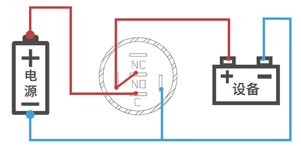 LED燈常亮接線圖